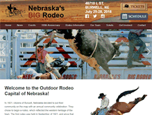 Tablet Screenshot of nebraskasbigrodeo.com